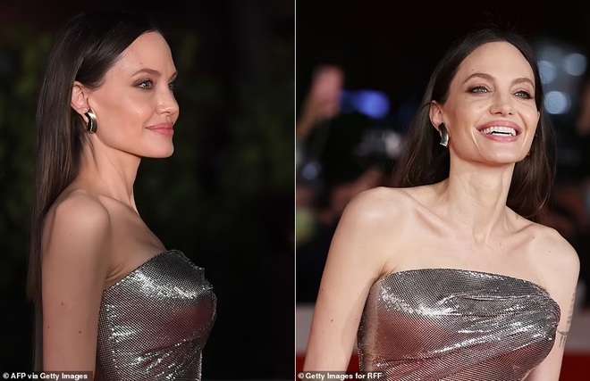 Hai con gái hộ tống Angelina Jolie quảng bá phim ở Italy - 4